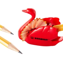 2 шт./партия Stabilo 4593 креативная точилка для карандашей в форме Красного лебедя, стандартная точилка