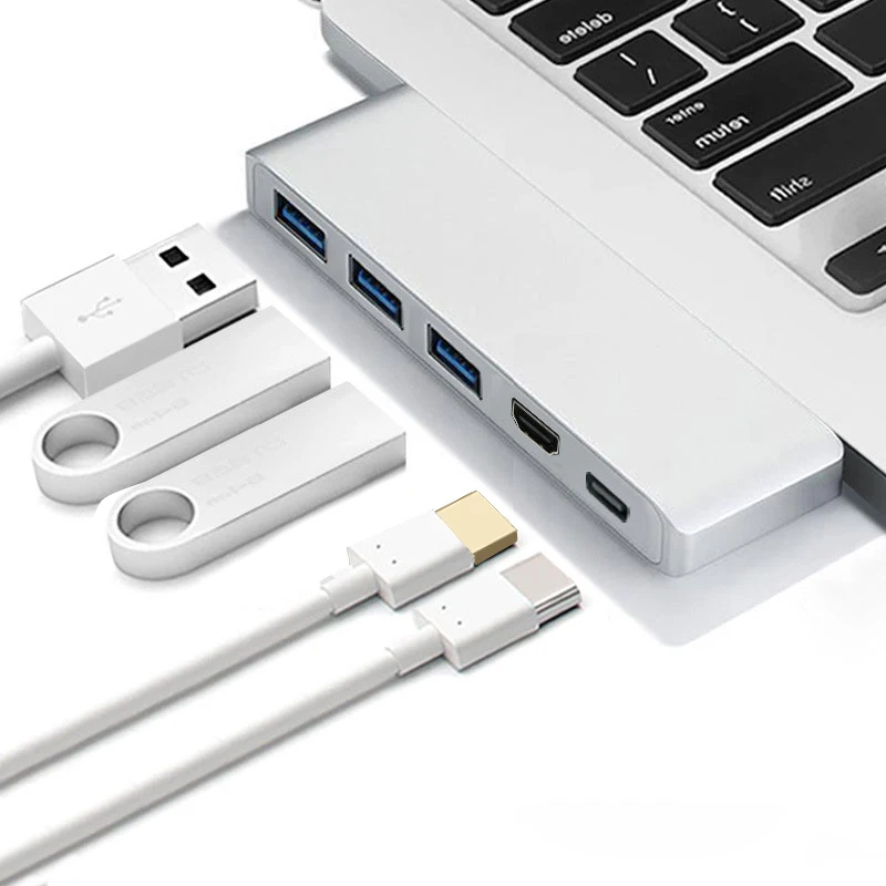 Mosible Thunderbolt 3 адаптер usb type C концентратор к HDMI 4 k HD для нового Macbook Pro type-C с доставкой питания