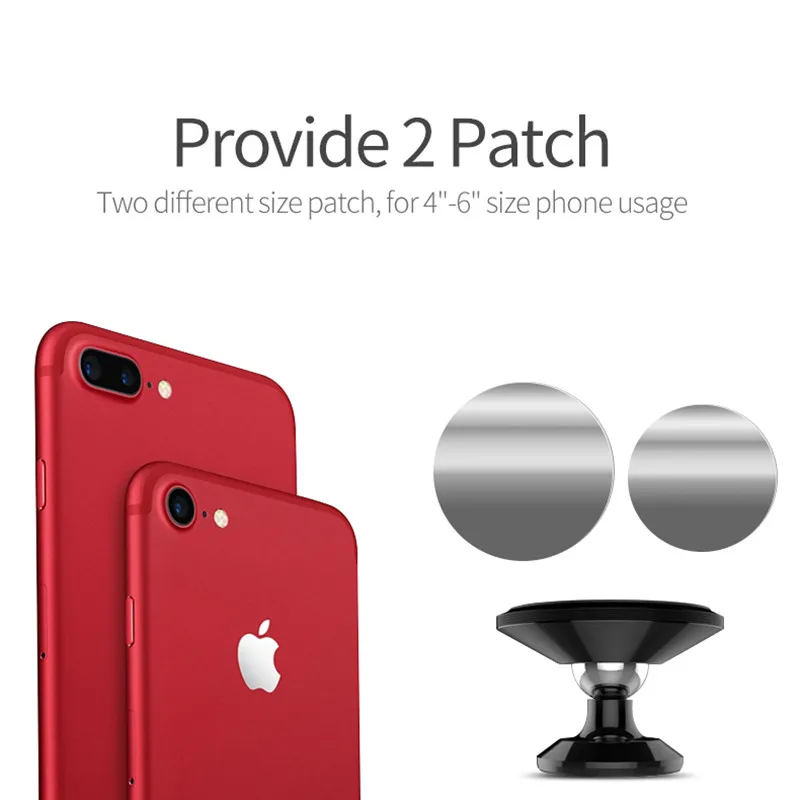 MSVII Магнитная автомобильная подставка для телефона iPhone samsung Xiaomi 360 Вращение
