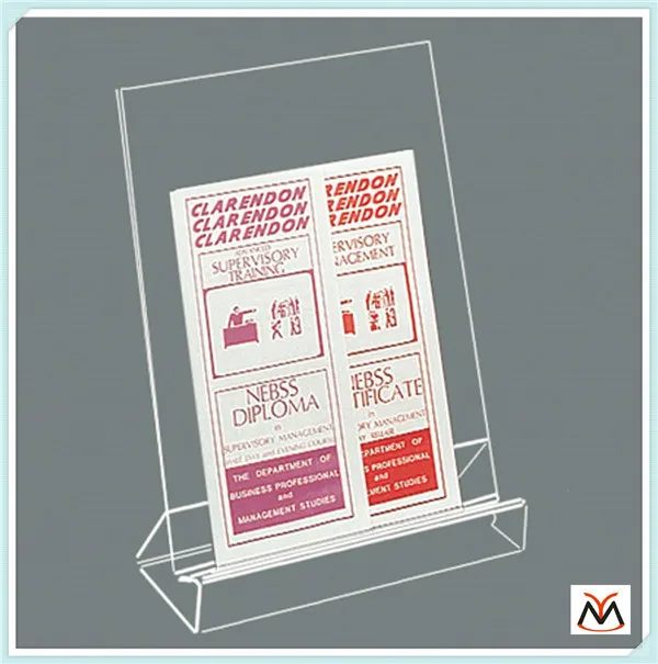 Tabletop Acrylic Books Display Stand Plastic Book Display Standin