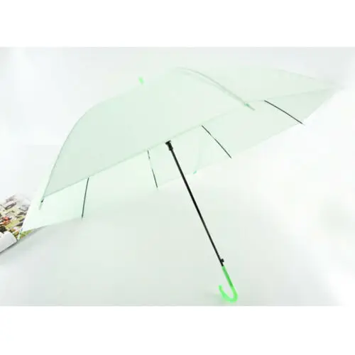 Цветной прозрачный автоматический зонт от дождя, водонепроницаемый купол для свадебной вечеринки