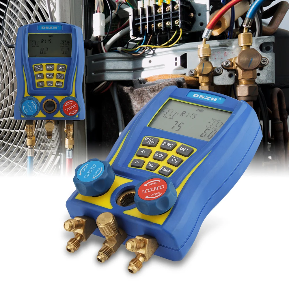 WK 6889 Digital Digital Manifold Gauge System Meter Refrigeration