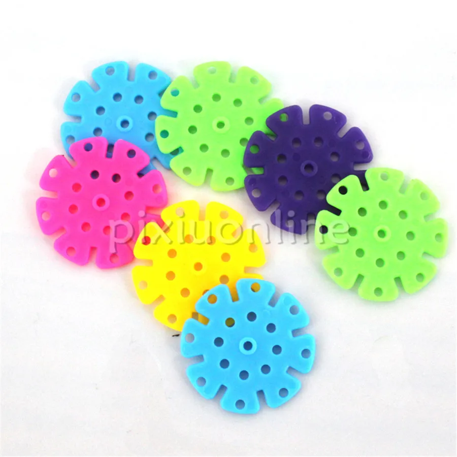 10pcs/lot J651b 5colors Round Multi-hole Plastic Sheets Middle Hole Diameter 1.9mm Free Shipping Russia