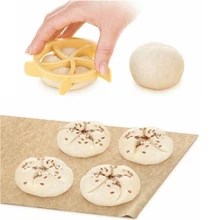 Вентилятор Форма пресс-форм Пластик нож для выпечки, для рубки теста печенья Пресс домашние булочки торт бисквитов в виде пресс-форм Кухня торт выпечки инструменты