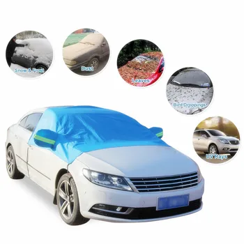 

GLCC Car Sunshade Outdoor Protection Vehicle Dustproof Snowproof Windshield Cover Half Auto Car Styling for Sedan SUV
