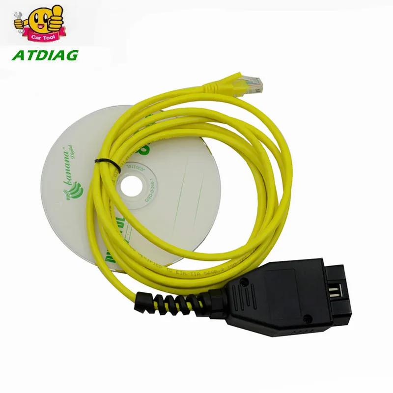 

NEW Ethernet to OBD For BMW F Series ENET Cable E-SYS ICOM 2 Coding Without CD ESYS ICOM Coding Diagnostic Tool Free Shipping