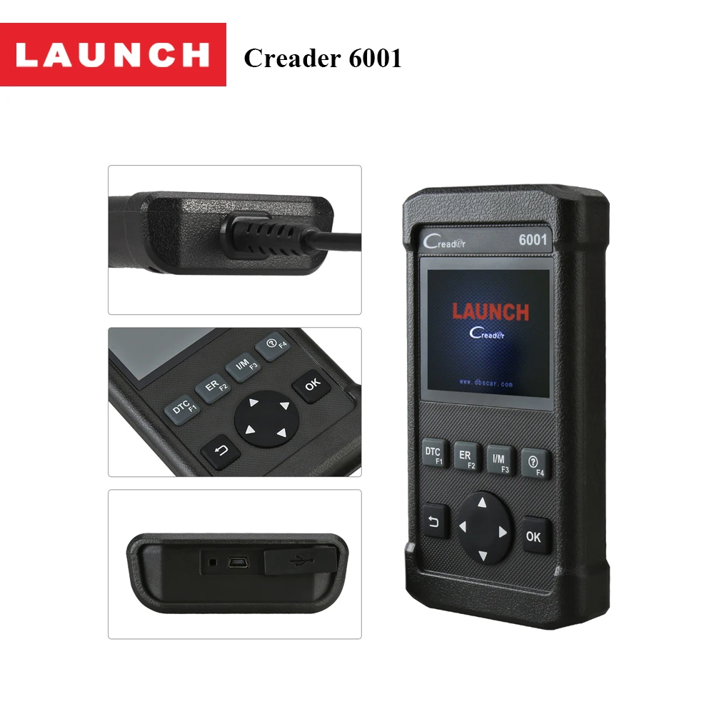 LAUNCH Creader 6001 OBD2 Scanner Full OBD 2 DIY Auto Fault Code Reader Car Diagnostic Scan Tool EOBD OBDII Autoscanner CR6001 LAUNCH Creader 6001 OBD2 Scanner Full OBD 2 DIY Auto Fault Code Reader Car Diagnostic Scan Tool EOBD OBDII Autoscanner CR6001