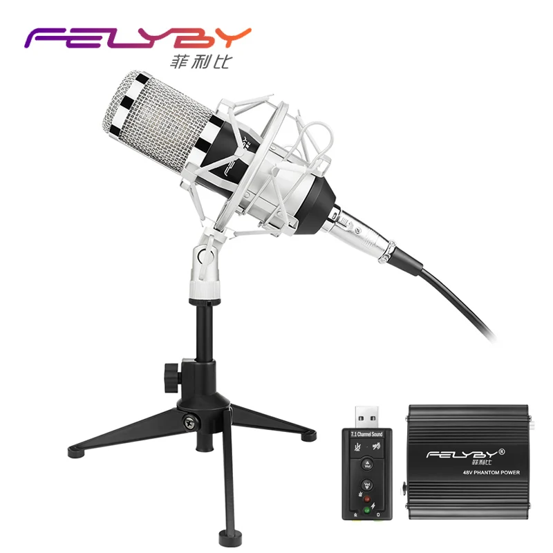 Buy New version bm 800 Condenser Microphone PC/KTV Pro