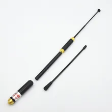 2 шт./лот AL-800 антенна SMA-F/SMA-M/BNC Двухдиапазонный 144/430 МГц с высоким коэффициентом усиления AL 800 телескопическая для Kenwood/Baofeng/Walkie Talkie