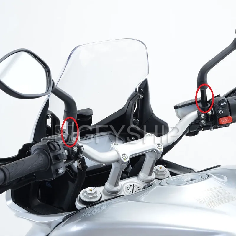 Универсальное мотоциклетное зеркало адаптер поднятый M10 зеркало заднего вида стояки для Виктории индийский Honda Kawasaki Suzuki Yamaha ATV UTV