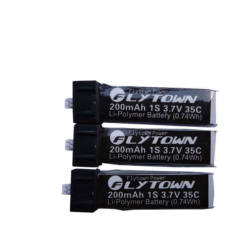 3X Flytown 200 мАч 3 7 В 35C-70C Липо e-флайт лезвие Nano CPX QX MSR MCX2 Parkzone Kyosho Inductrix FPV крошечный Whoop |