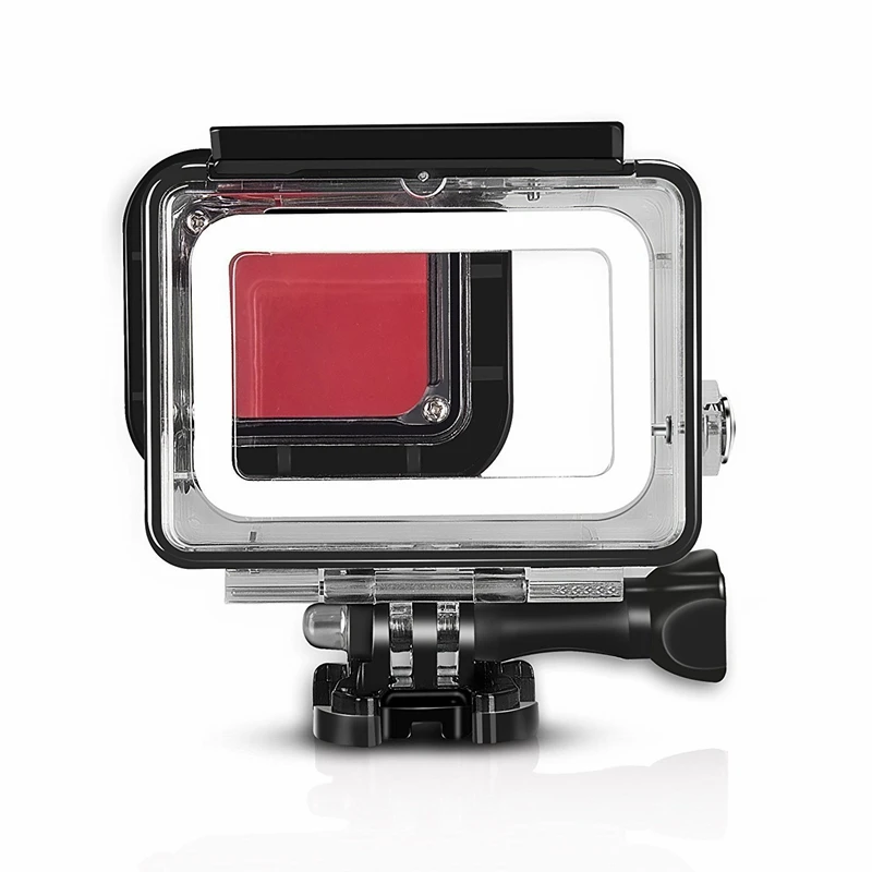 Красный Дайвинг фильтр Защитная крышка объектива для Gopro Hero 7 Black Hero 6 5 крепление Go pro 5 6 камера водонепроницаемый чехол Аксессуары