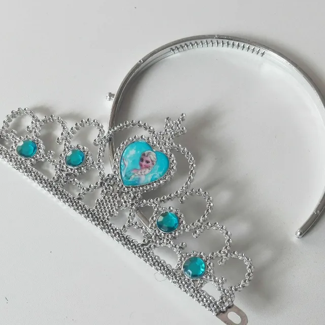 Ice And Snow Princess/Anna And Elsa Cartoon Theme Headwear Baby Shwer Favor Party Decoration Girl Birthday Supply01
