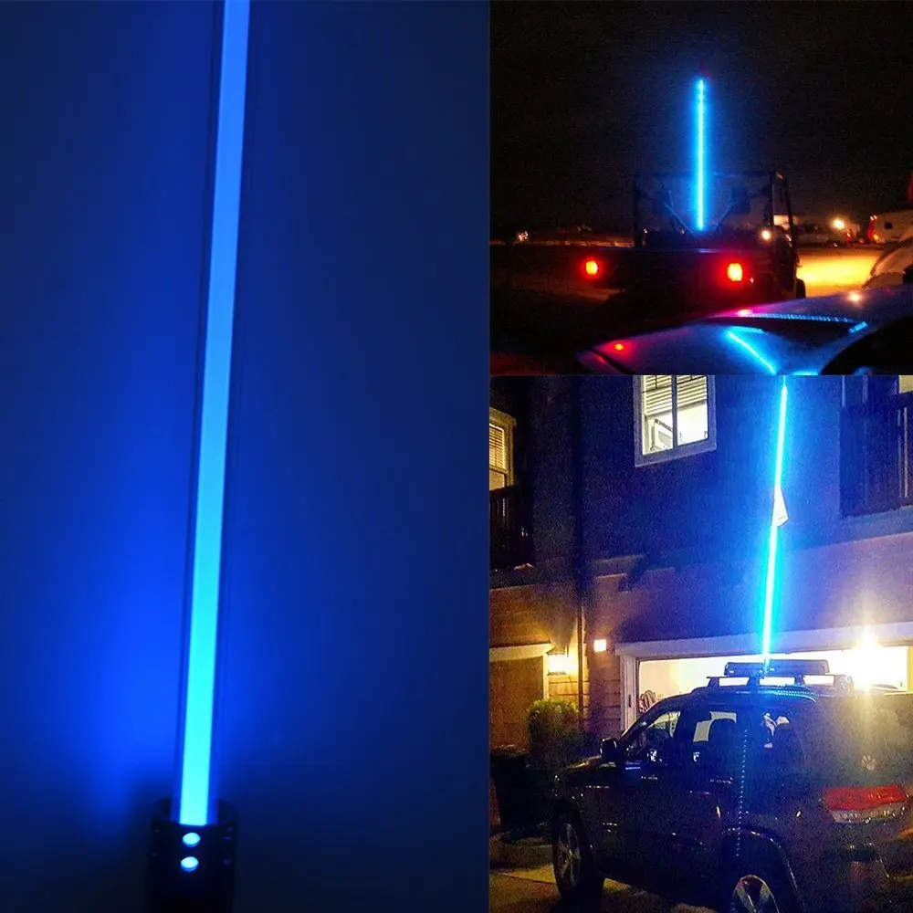 

1.5m Blue red purple color remote control Led antenna Light LED Safety Flag LED light Antenna Illuminated color for Polaris ATV