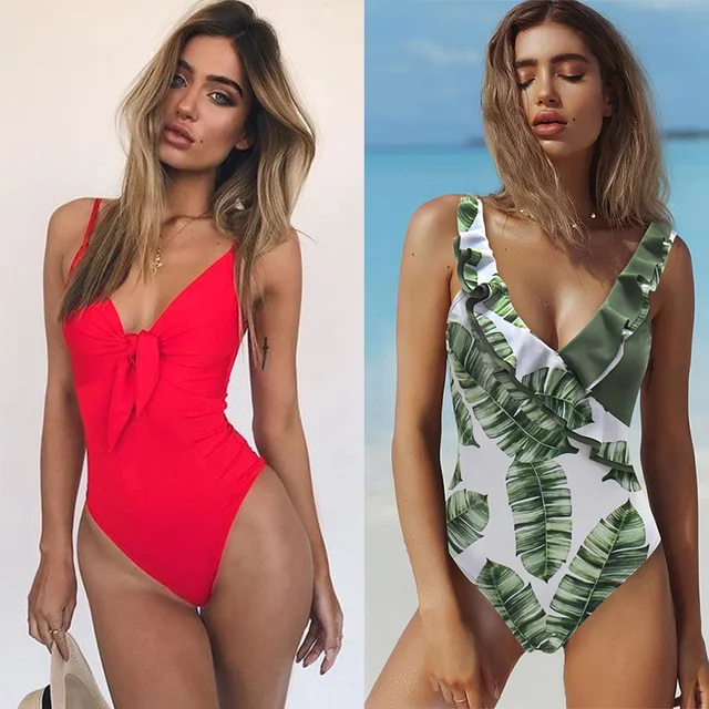 {Excellent|Wonderfull|Very Good|Very Recommended} 2019 Sexy Swimsuit Women One Piece Sexy Bandage Hollow Swimwear Push Up Ruffle Backless Monokini Solid Padded S-XXL Cheap Offers