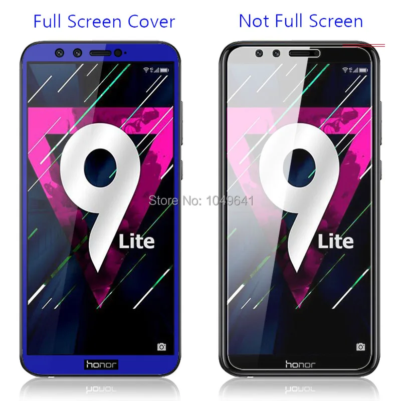 KHW1773_6_High Quality 2.5D Full Screen Cover Tempered Glass Screen Protector for Huawei Honor 9 Lite 5.65 inch