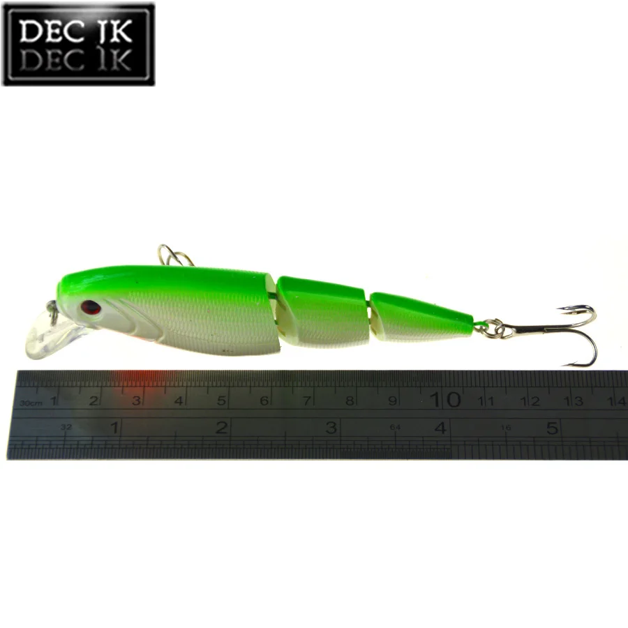 1PCS Minnow Artificial Bait For Sea Fishing Wobblers Lifelike Fishing Lure 3 Segment Trolling With Hooks  Wobbler Hard Bait (13)