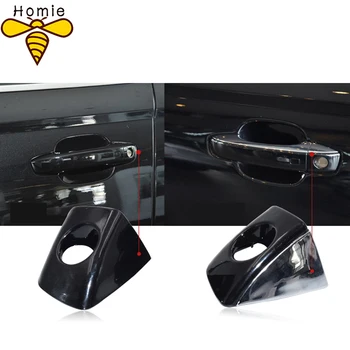 

4H1837879 Black Car Exterior Front Left Door Handle Key Hole Trim Cover Cap Fit For Audi A6 A7 A8 RS6 RS7 2014 2015 2016
