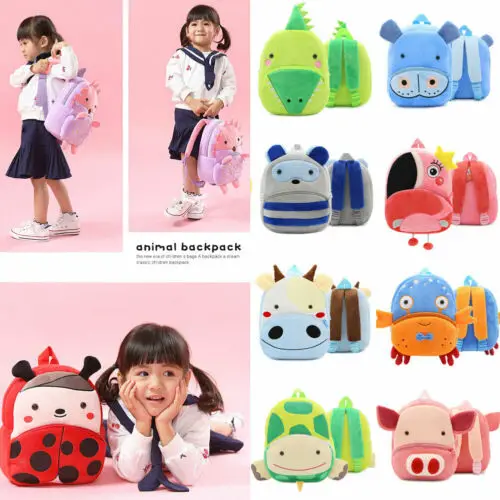 

Baby Toddler Kid Child Mini Animal Backpack Kindergarten Schoolbag Shoulder Bag Toddler Cartoon Backpack Preschool Small