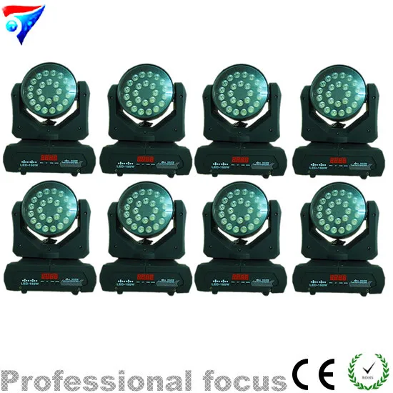 

8ps/lot NEW 24pcs 10W 4IN1 LED Moving Head Light, LED Wash  Light,DMX512 cheap moving heads