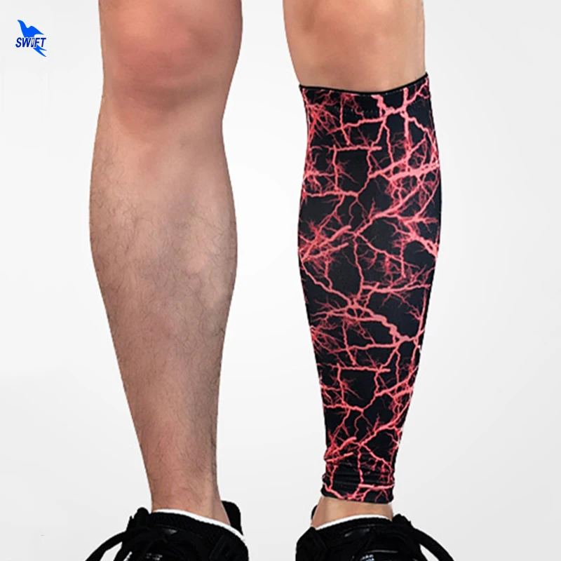 

2PCS Base Compression Shin Guards Cycling Men Women Printed Leg Sleeves Running Soccer Basketball Football Sport Calf Protection