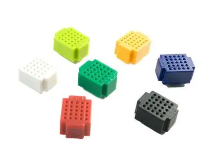 5pcs x ZY-25 Mini Colorful Breadboard ZY25 25 points Red Green White Blue Yellow Solderless Prototype Bread board 2.1X1.6CM | Электронные