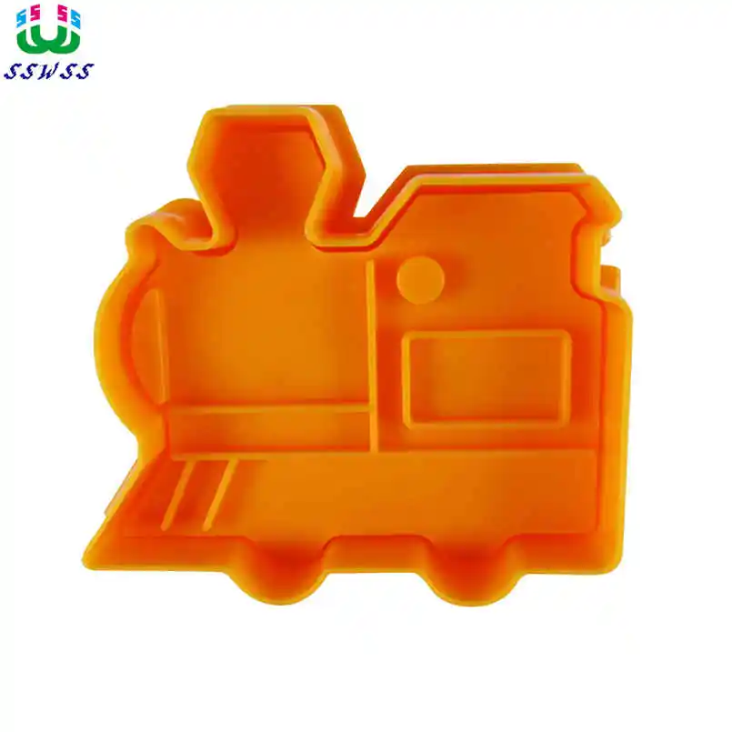 

Steam Locomotive Pattern Printing Molds,Food Grade Plastic Cake Decorating Cutters Tools,Direct Selling