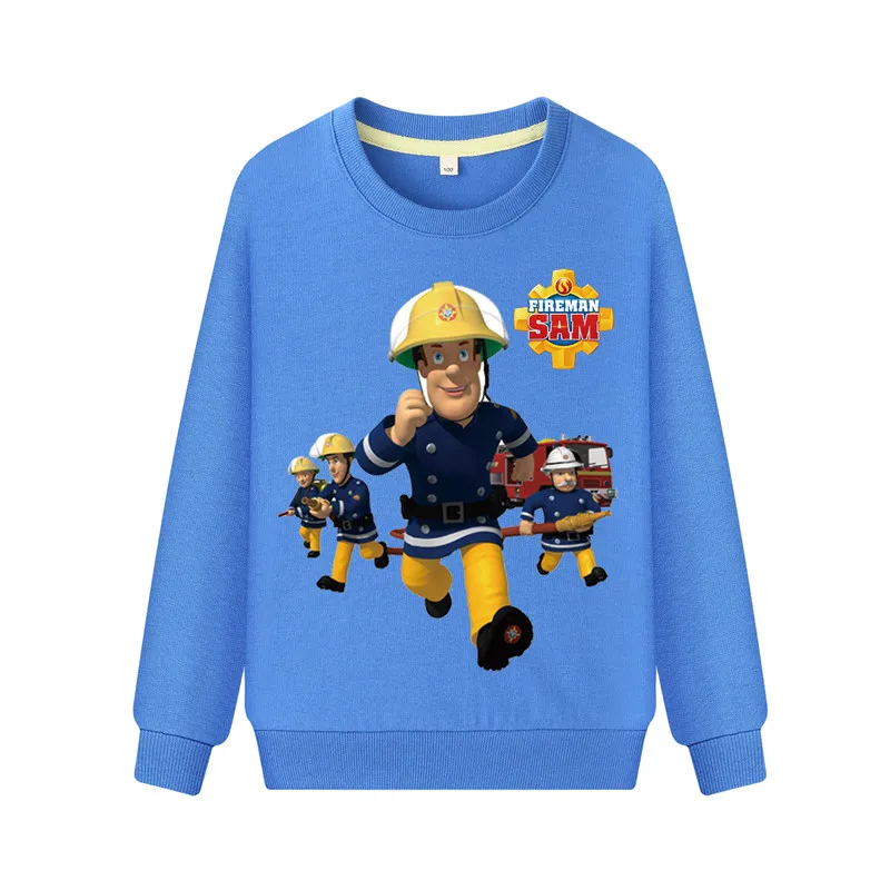 

Child Boys Fireman Sam Sweatshirts Clothing Girls Long Sleeve Pink Hoodies Coats Kids 2019 Autumn Sports Pullover Hoodie ZB075