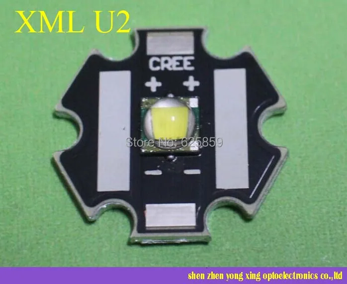 10 шт./лот Cree XLamp XML U2 10 Вт светодиодный излучатель холодный белый/теплый белый с 20 мм Звезда База для светодиодный фонарик