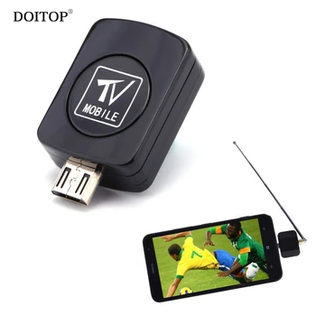 

DOITOP Mini Mobile TV Micro USB DVB-T TV Digital Mobile Tuner Stick Receiver Dongle For Xiaomi HDTV Dongle For Android Phone