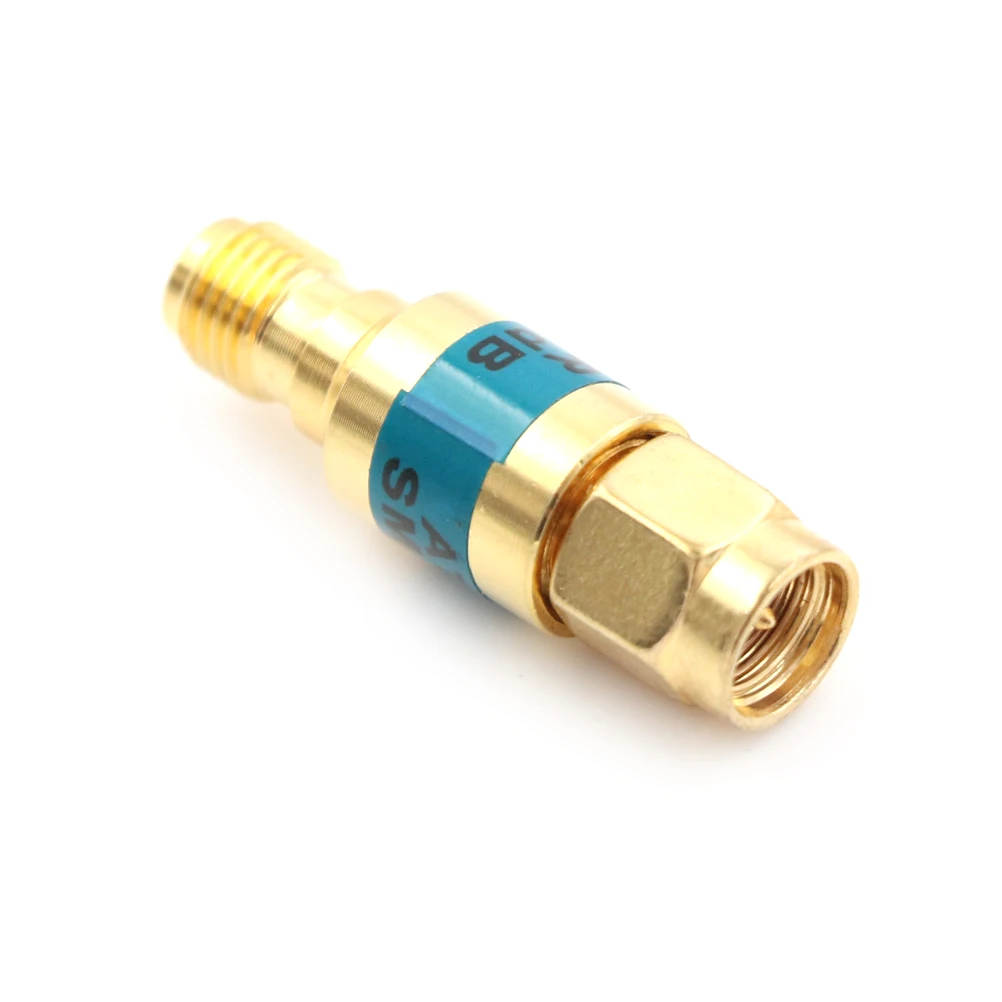 1PCS 30 Mm*8mm Golden Attenuator 2W SMA-JK Male To Female RF Coaxial Attenuator 6GHz 50ohm 20dB 2W