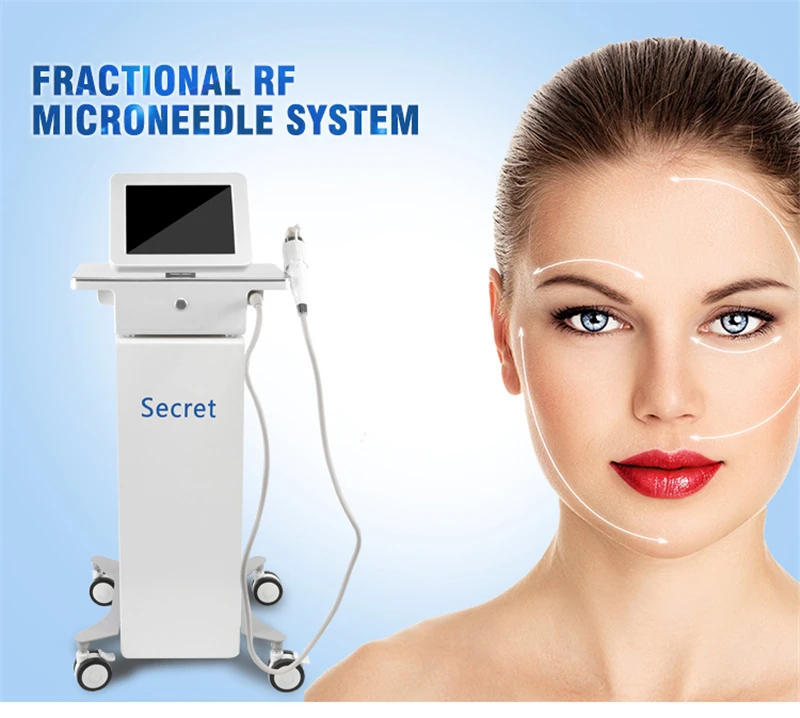 portable gold fractional RF microneedle radio frequency micro needle skin tighten wrinkle removal therapy system beauty machine (7)