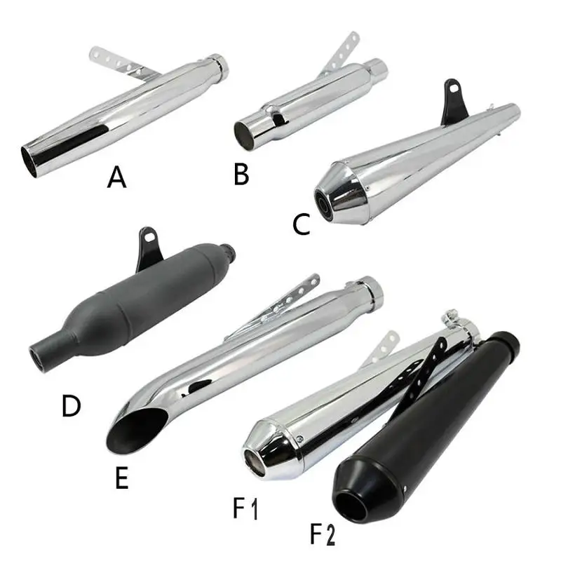 

Motorcycle exhaust pipe muffler motorbike exhaust motorcycle vintage modified exhaust pipe stainless steel black exhaust pipe