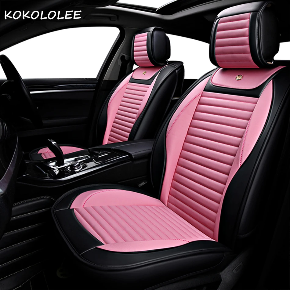Кожаный чехол для автомобильного сиденья kokoleee Toyota RAV4 PRADO Highlander COROLLA Camry Prius Reiz CROWN