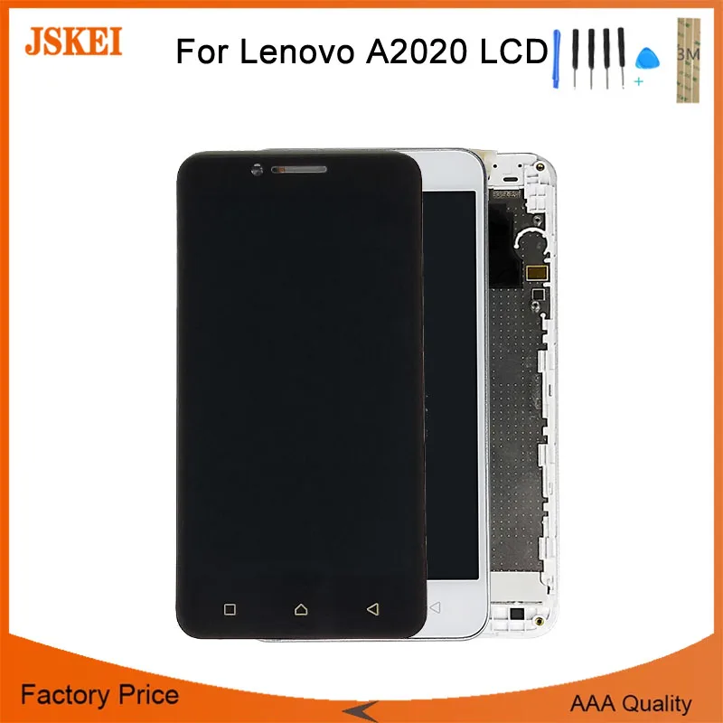 

5.0 inch For Lenovo Vibe C A2020 A2020a40 LCD Screen Display With Touch Screen Digitizer Assembly with 3M Sticker With Frame