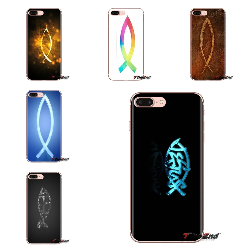 

Christian of cross fish symbol Art For Huawei Mate Honor 4C 5C 5X 6X 7 7A 7C 8 9 10 8C 8X 20 Lite Pro Silicone Phone Shell Cover
