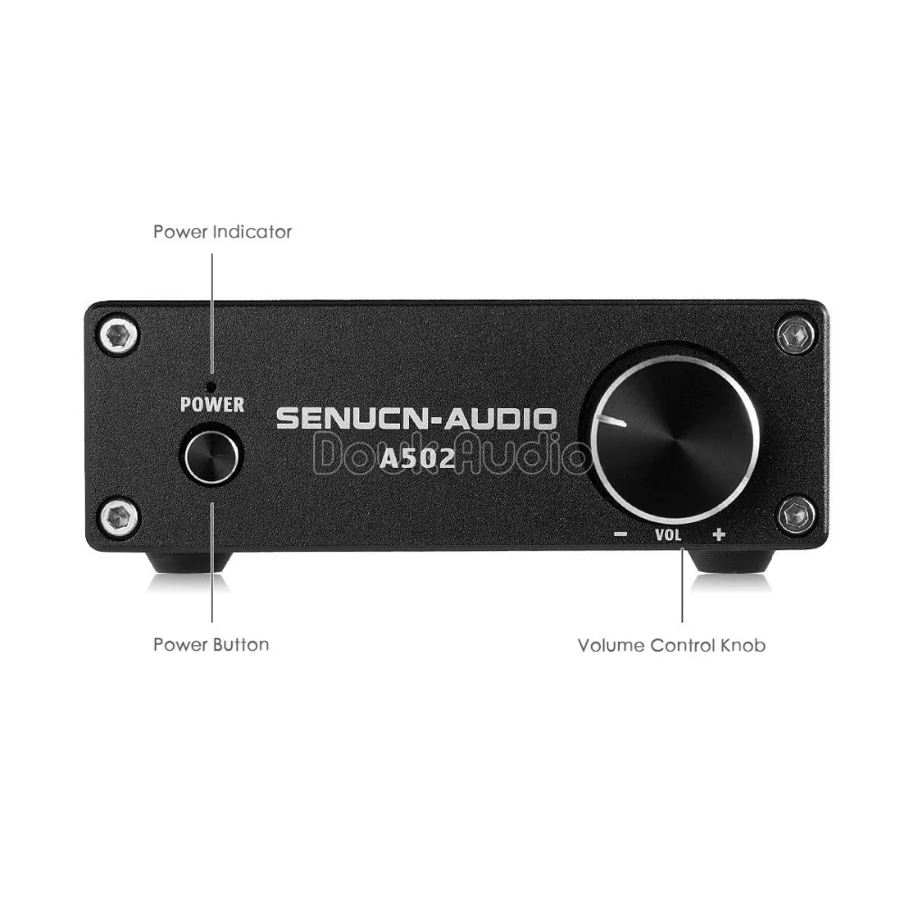 Nobsound Мини цифровой усилитель мощности TPA3116D2 HiFi стерео аудио Amp 50 Вт * 2 для домашних