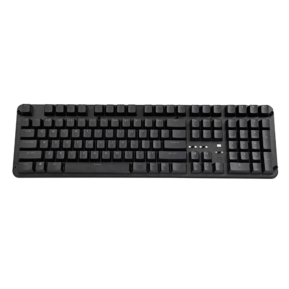 YMDK PBT Black White OEM Profile 108 Key Douhle Shot Shine Through Keycap For Corsair Logitech Razer Coolermaster