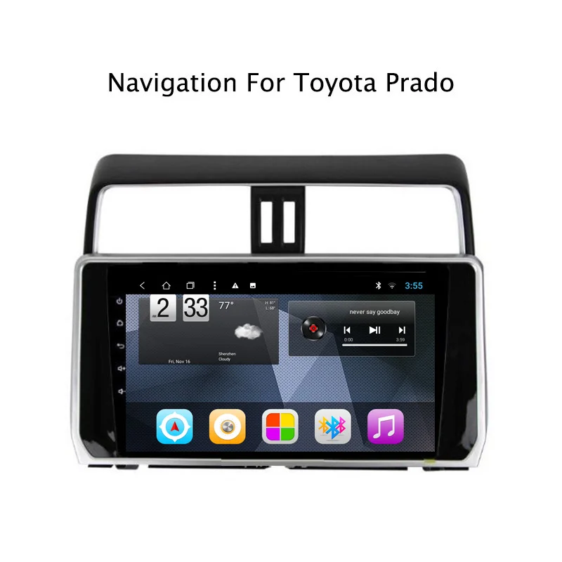 Navitopia четырехядерный Android 8 1 автомобильный DVD gps для Toyota Prado 2018 Радио стерео с Bluetooth