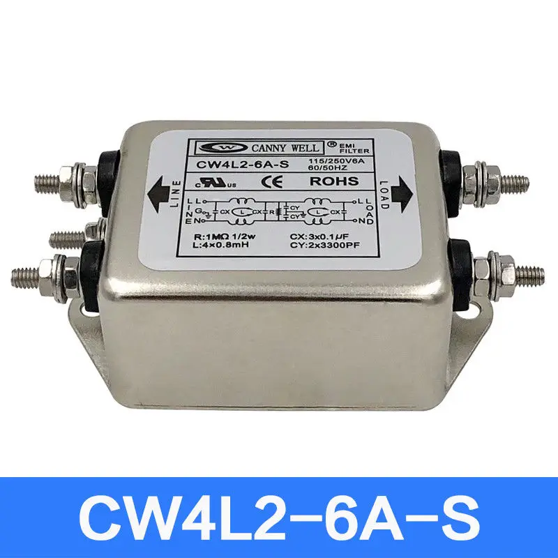 DIYERZONE CANNYWELL CW4L2 S двухступенчатый электрофильтр EMI (115 В/230 В) 6A/10A/15A/20A L10 24|Усилители