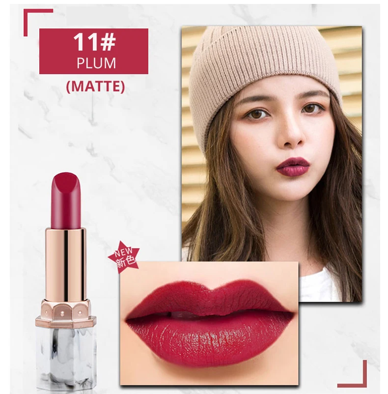 12 color marble Moisturizing matte lipstick (15)