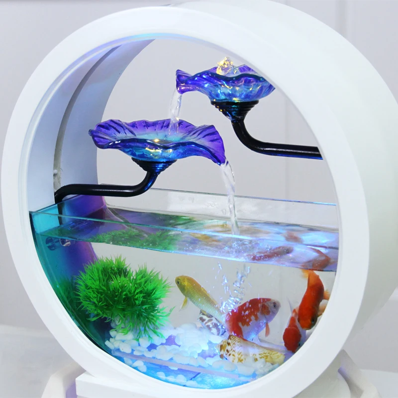 diamante tanque de peixes de vidro pétala