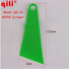 120 шт/партия QILI QG-30 мини острые скребок для головы инструменты автомобильная пленка Ракель Лопата пластиковое виниловое Стикер Обертывание инструмент маленькая пленка Ракель