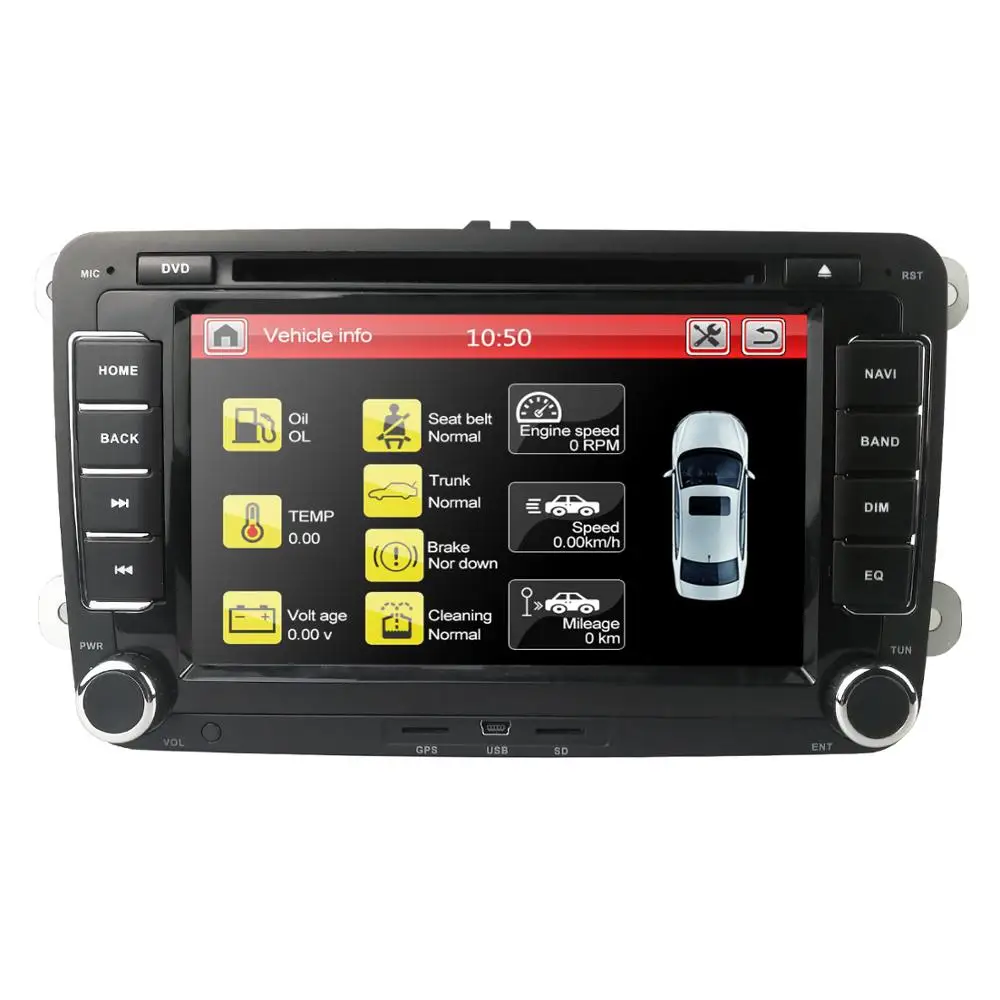 2 Din 7 дюймов Автомобильный DVD gps радио плеер для Volkswagen golf 5 6 touran passat B6 B7 sharan JATTA Skoda Seat Авторадио камера