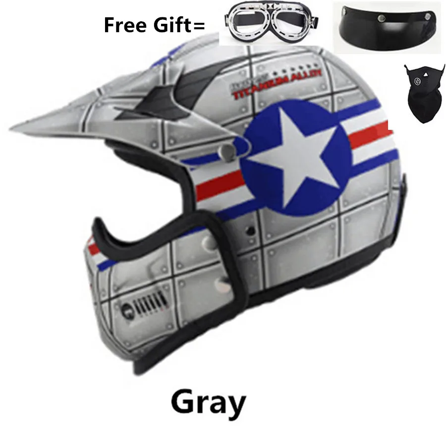 

Personalized high-end helmet Harley retro motorcycle scorpion helmet locomotive personality combination full helmet composite