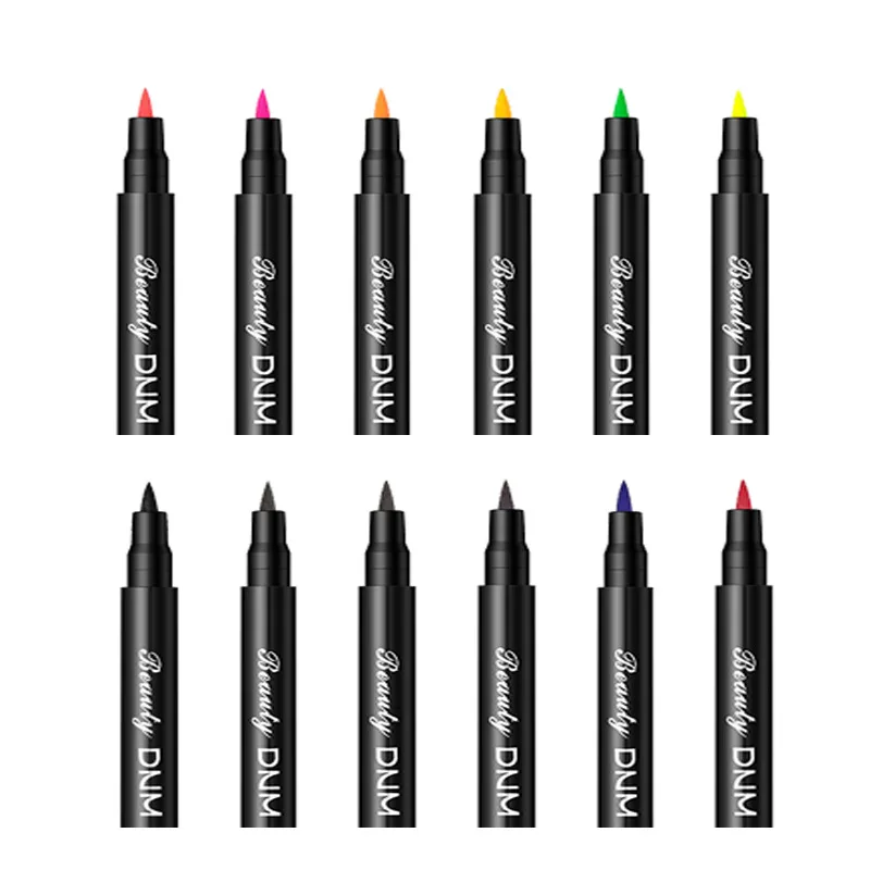 Hot 12 Color Matte Eyeliner Liquid Pencil Waterproof Make Up Eye Liner Black Blue Red Green Brown Matte Liners Eyes Makeup