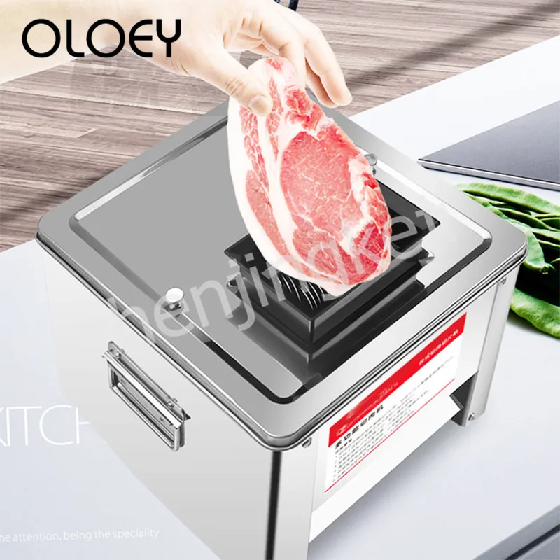 Fully Automatic Electric Meat Silk Machine Desktop Slicer Wire Cutter Meat Grinder Multifunction Washable Diced 85mm Steel Blade