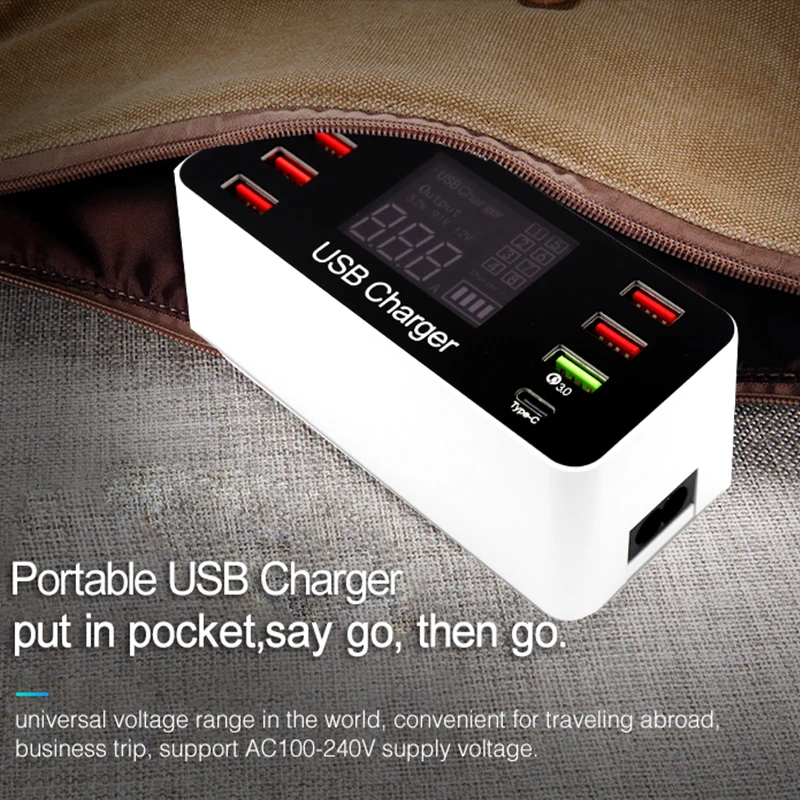 USB зарядная станция быстрая зарядка 3 0 4 40 Вт PD Smart Type C док для быстрой зарядки