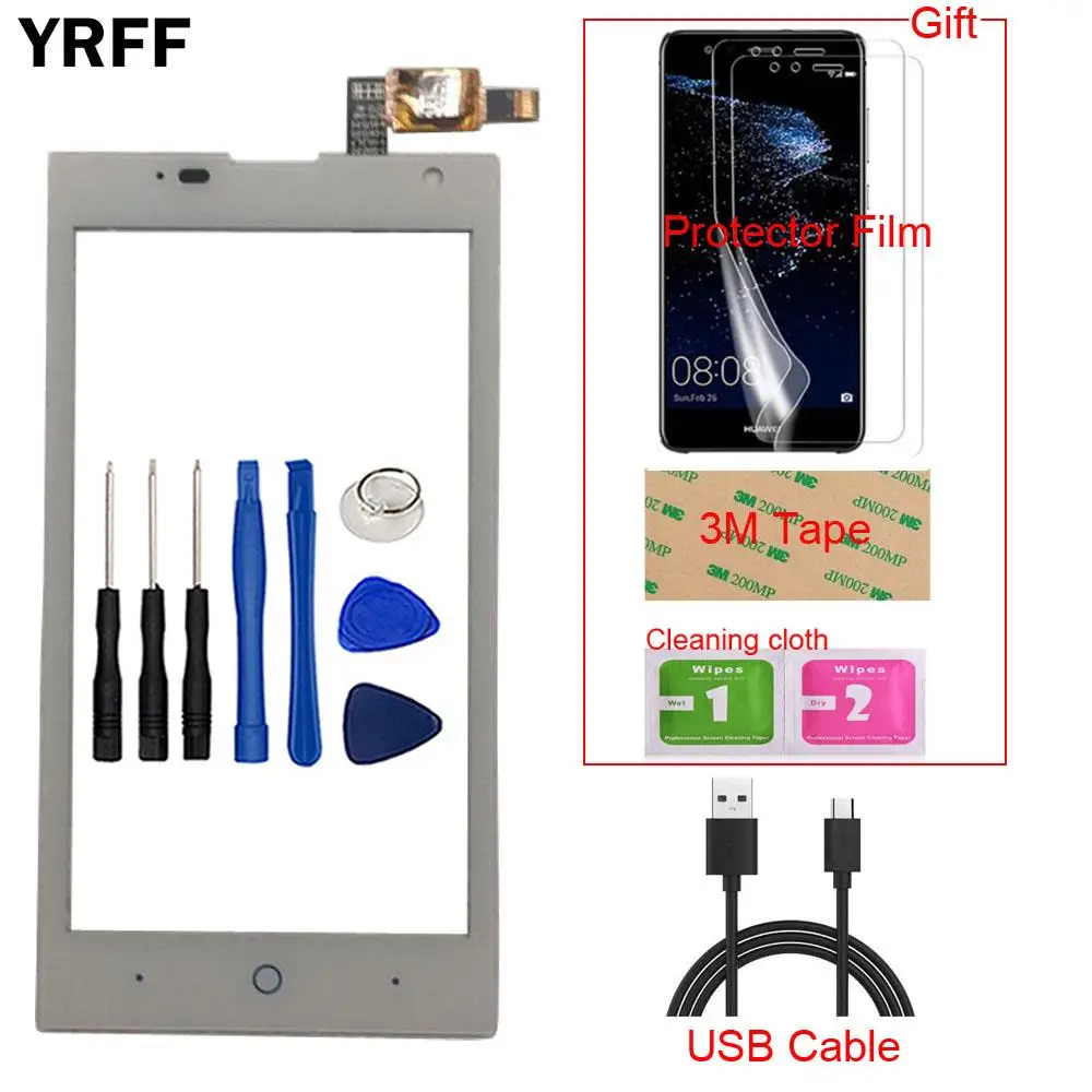 

4.5" TouchScreen Touch Screen For ZTE Blade G Lux / Kis 3 Max V830 V830W Touch Screen Digitizer Sensor Outer Glass Panel Gift
