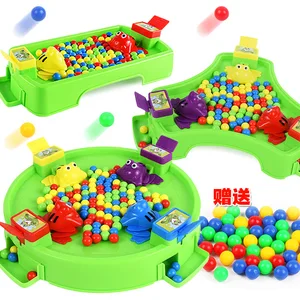 Board Game Frog Swallow Bead Game Funny Table Game a Frogs Eat Beans Indoor Party Game Interactive Educational Toy for Kids